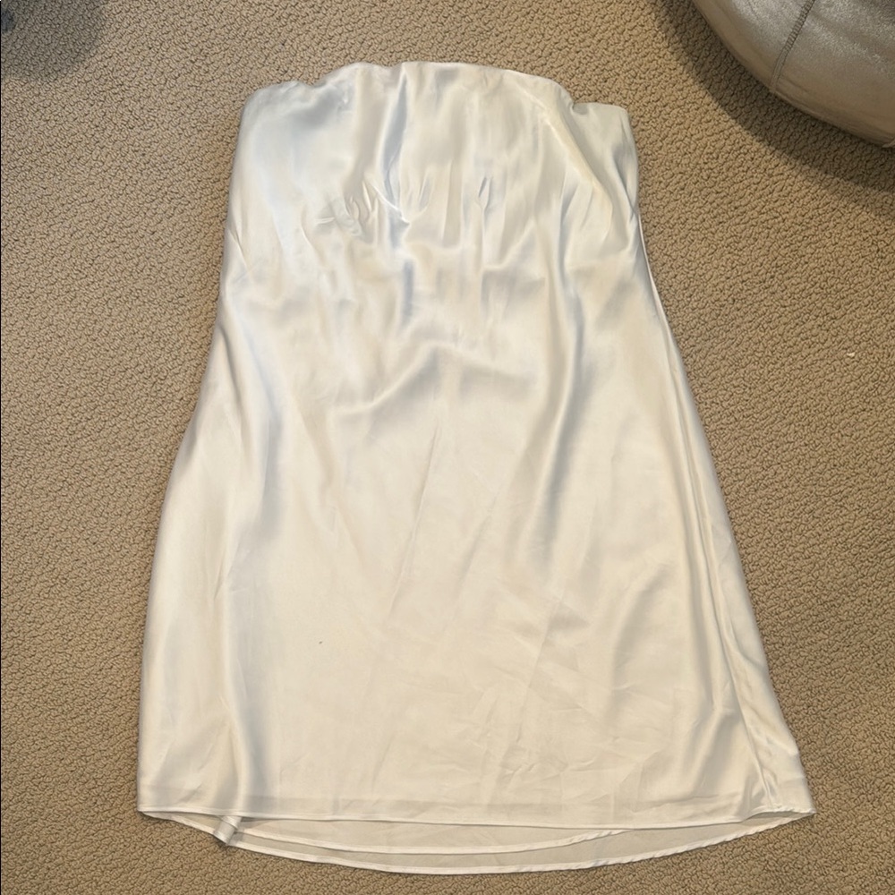 Show Me Your MuMu Strapless White Dress
